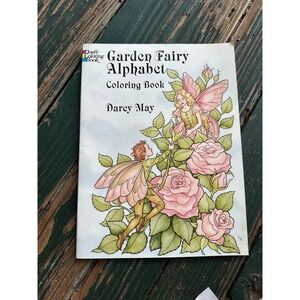Garden Fairy Alphabet Coloring Book Darcy May Dover Publications Floral Art 1996
